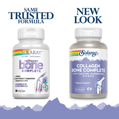 Close-up of SOLARAY Collagen Bone Complete label