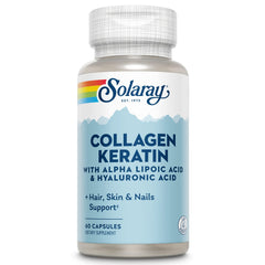 Solaray Collagen Keratin 60 capsules bottle hero image