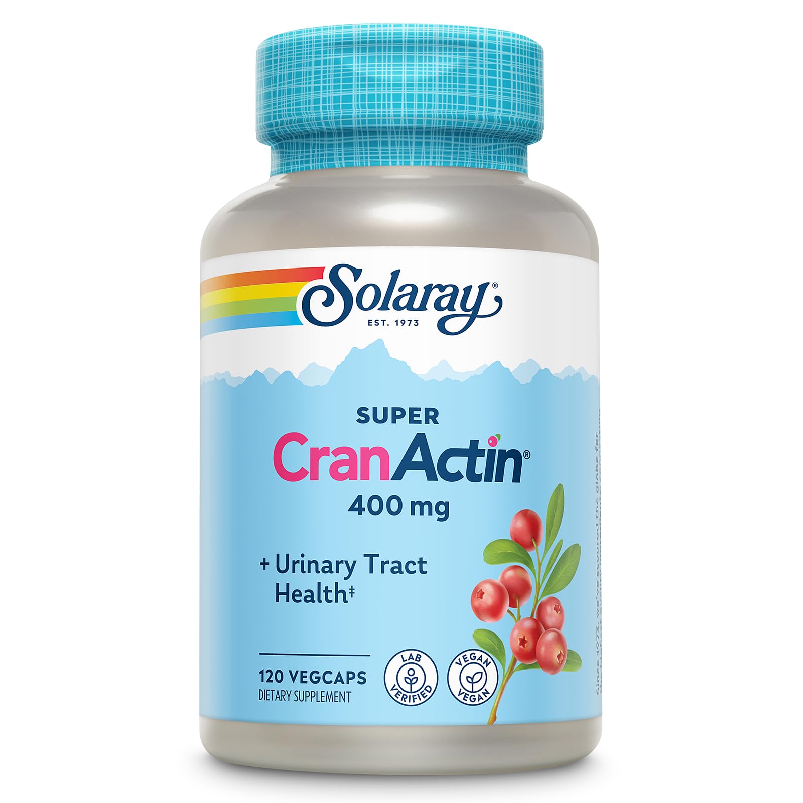 SOLARAY CranActin Cranberry Extract 400mg bottle