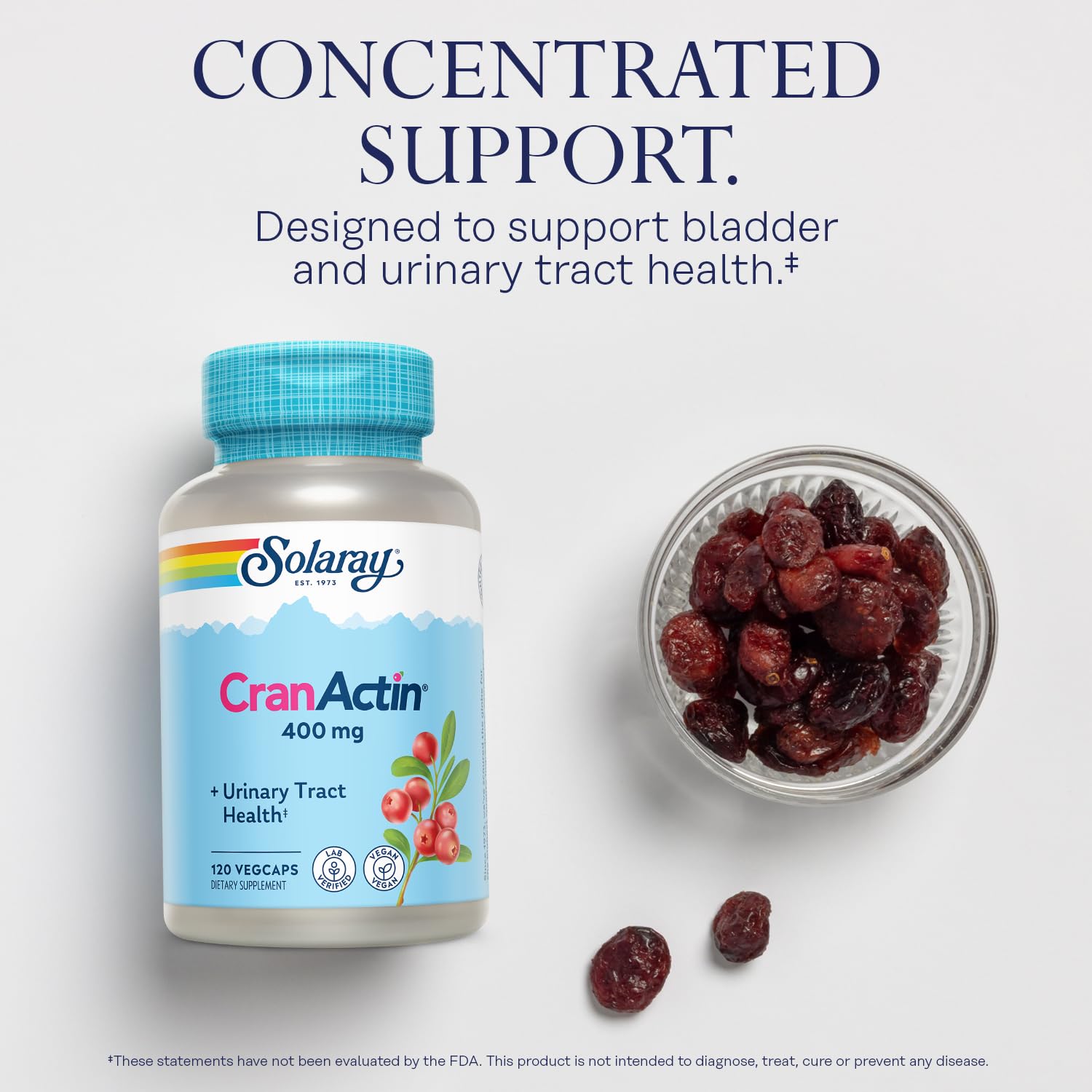 Vitamin C added for antioxidant support in CranActin Cranberry