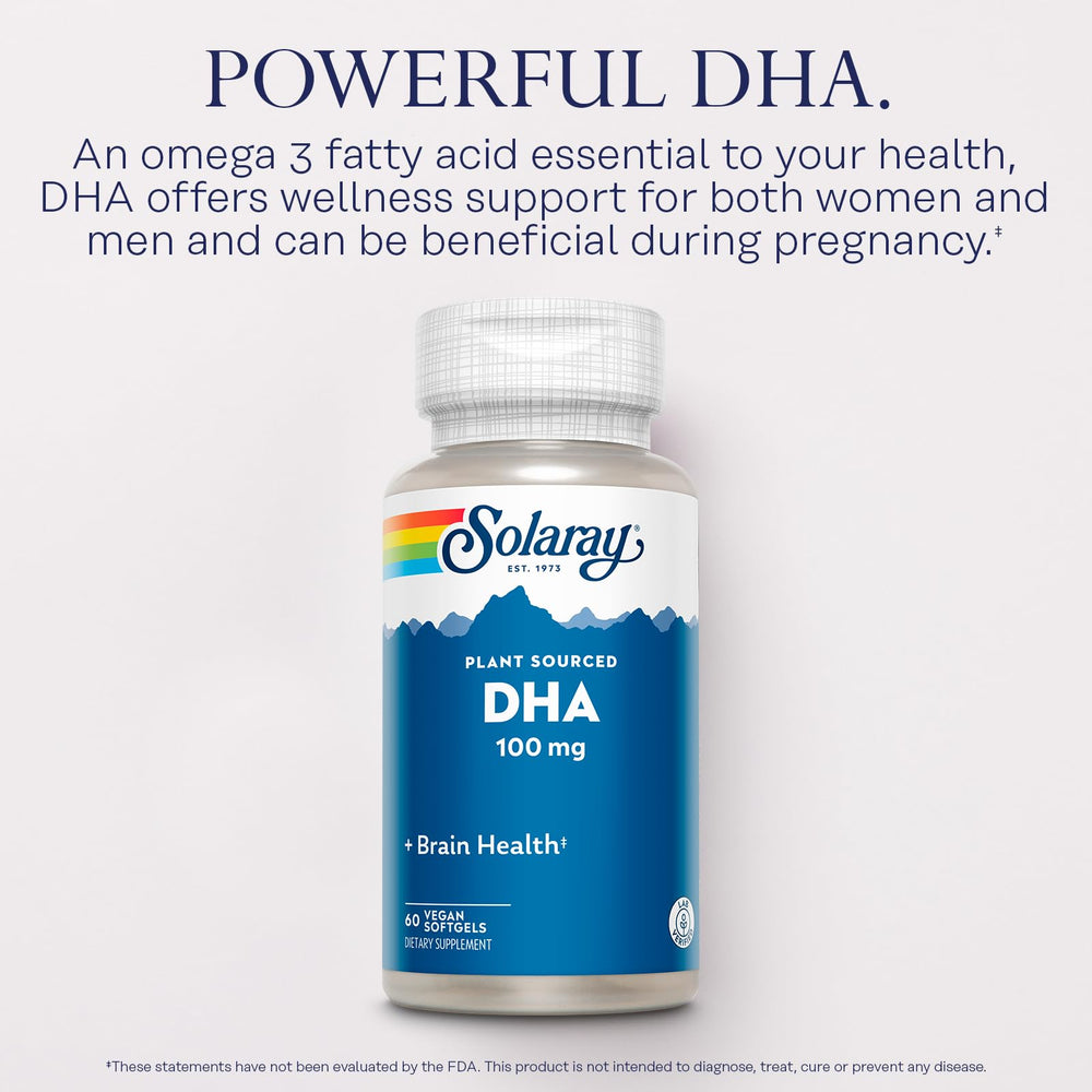 Plant-sourced DHA from algae oil for omega-3 wellness