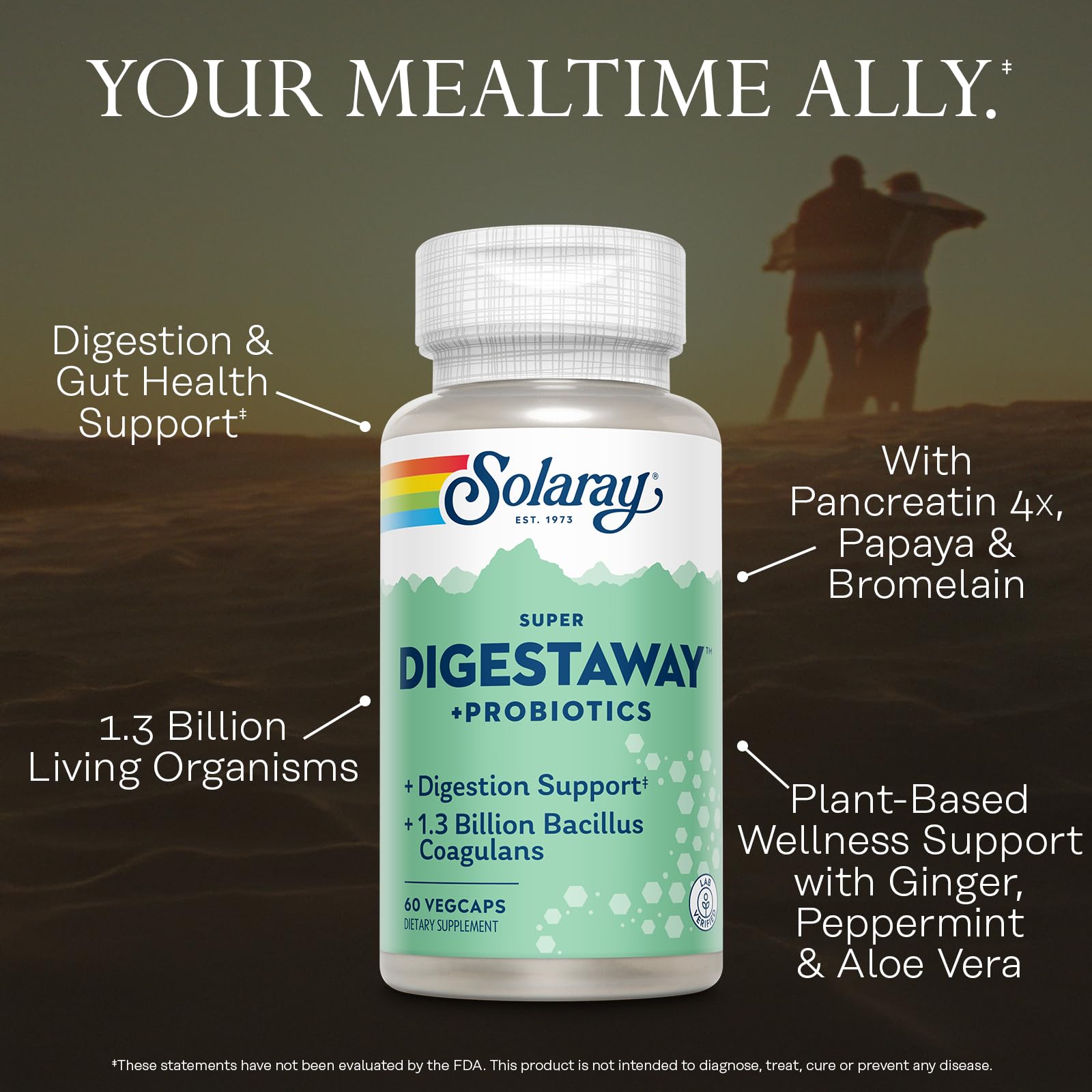 SOLARAY Digestaway bottle and packaging