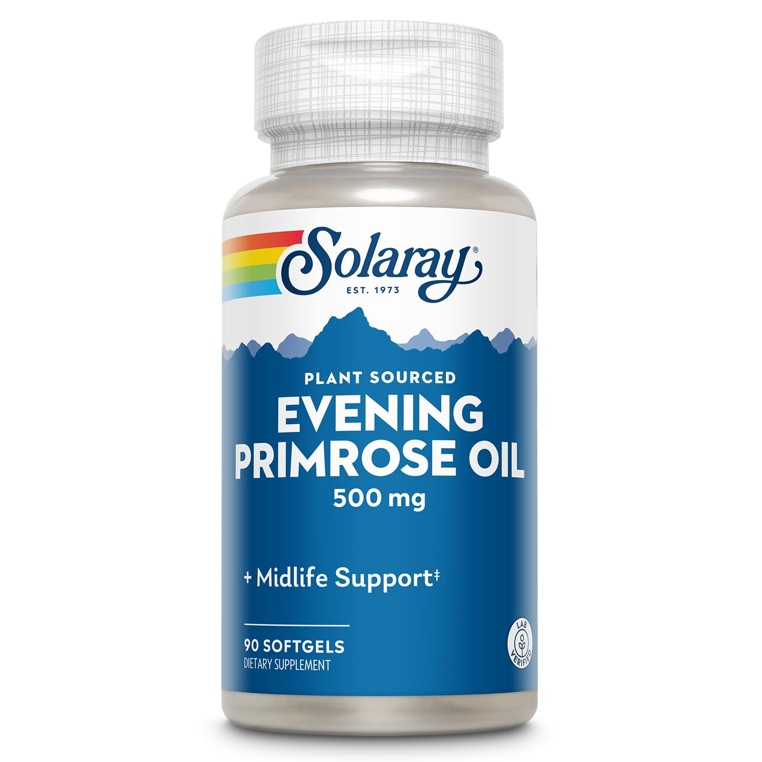SOLARAY Evening Primrose Oil 500 mg bottle label