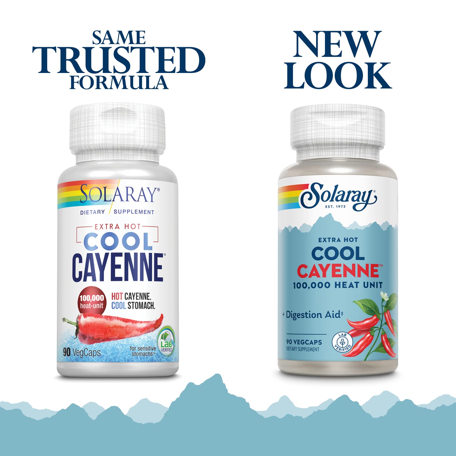 Bottle showing 90 VegCaps and 45 servings