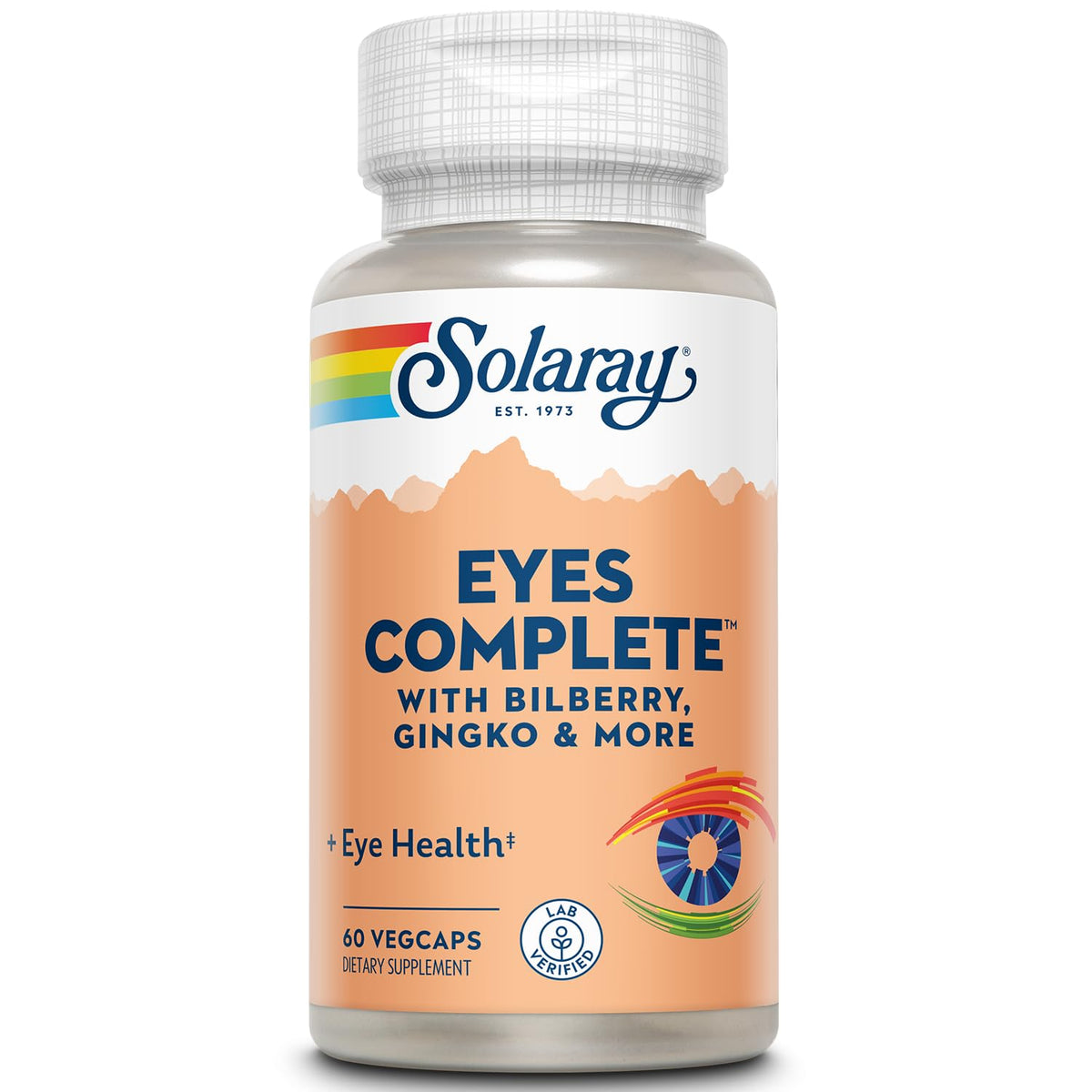SOLARAY Eyes So Healthy Vegetarian Capsules bottle (60 count) - eye health supplement