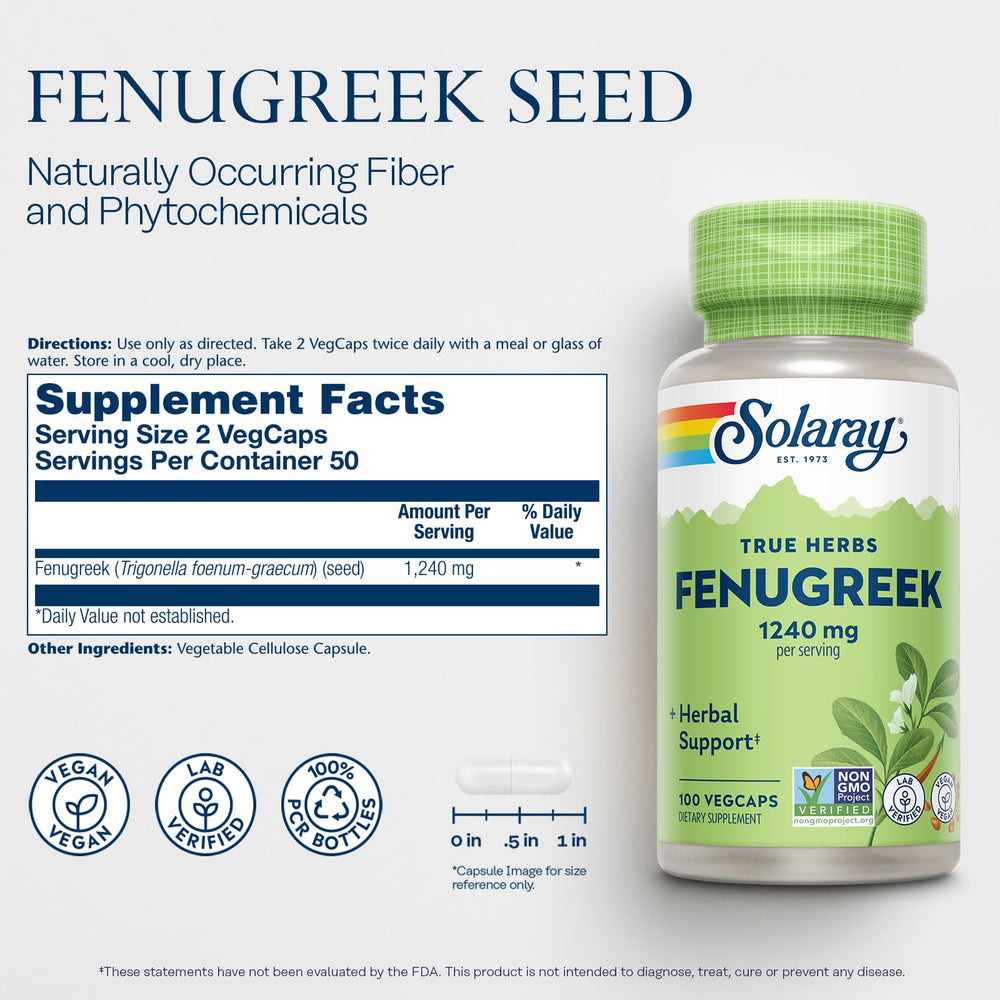 Fenugreek seed ingredients and phytochemicals close-up