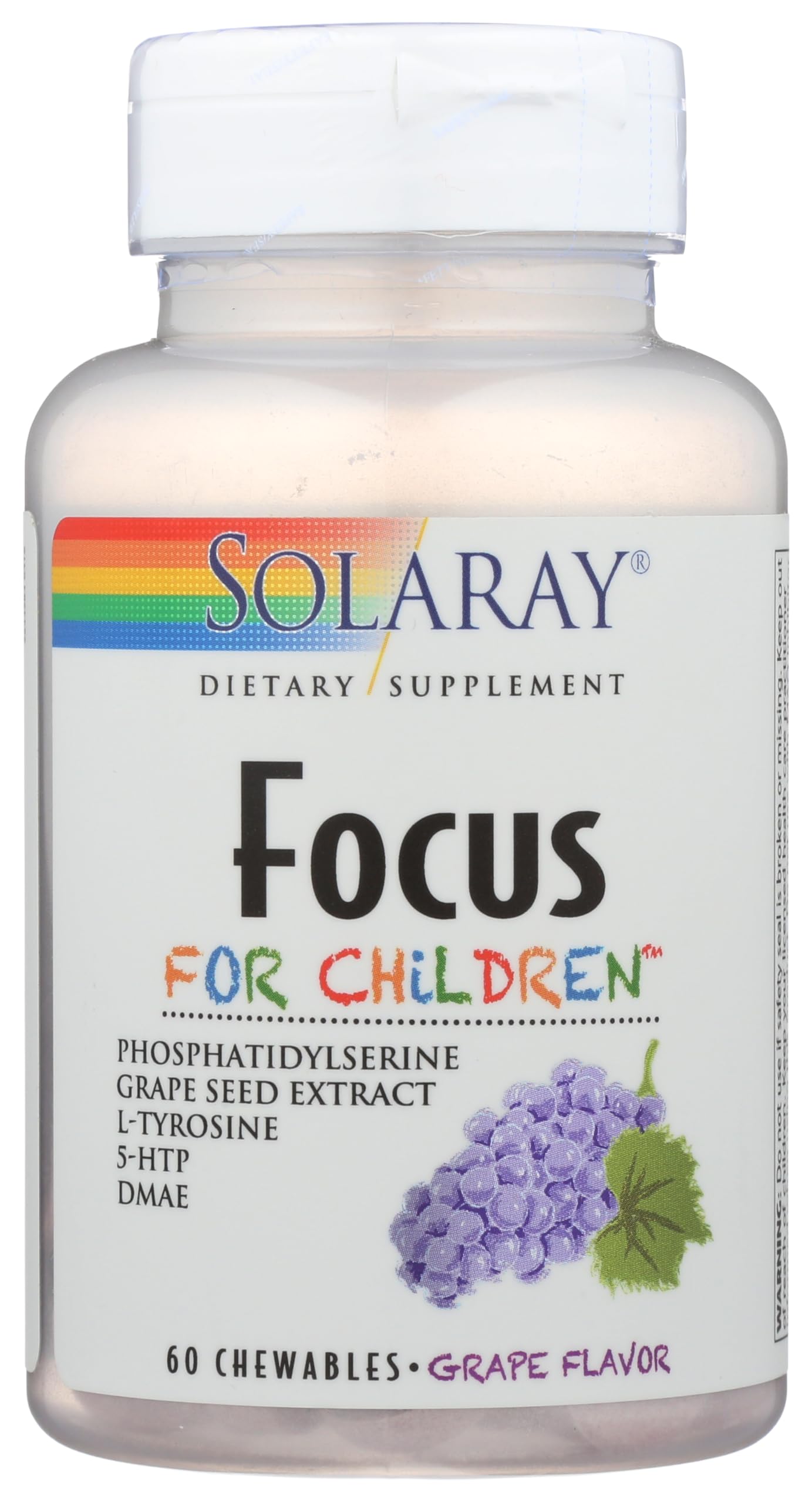 SOLARAY Focus for Children bottle with 60-count