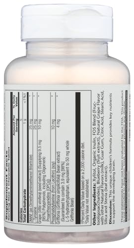 Close-up of SOLARAY Focus for Children bottle