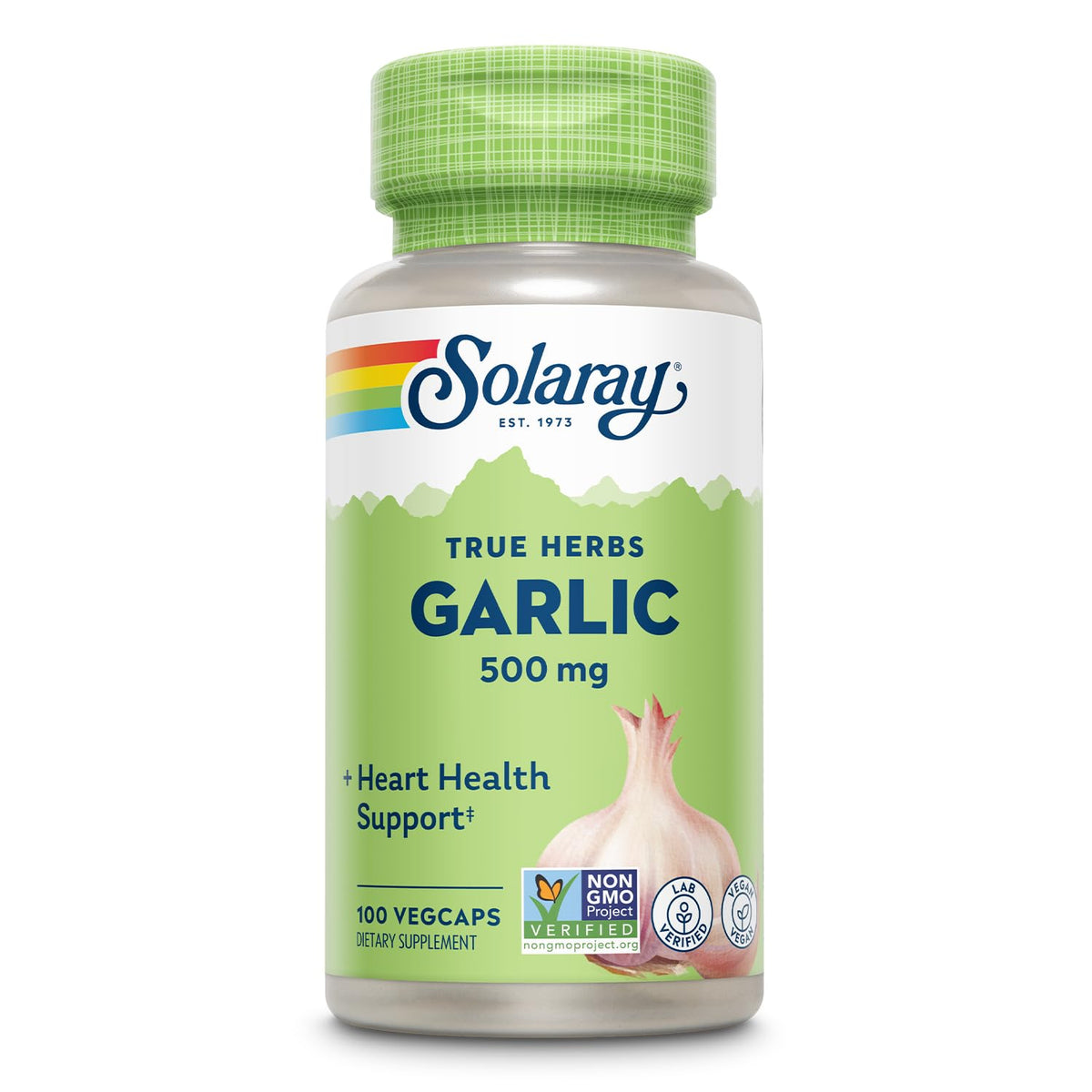 SOLARAY Garlic Bulb 500 mg bottle front view