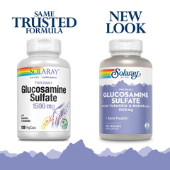 SOLARAY Glucosamine Sulfate 1500 mg bottle close-up