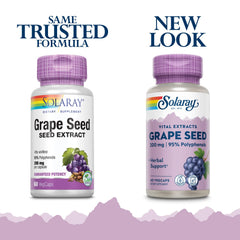 Solaray Grape Seed Extract supplement facts panel