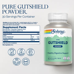 Close-up of Gutshield Powder label