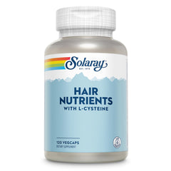 SOLARAY Hair Nutrients bottle label with L-Cysteine and Biotin