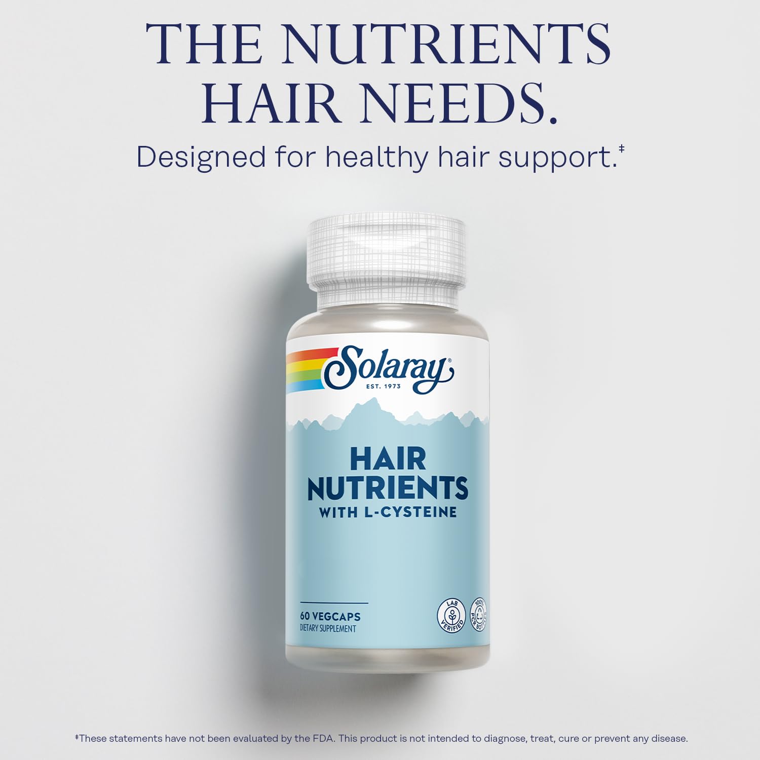 L-Cysteine and Biotin ingredients in SOLARAY Hair Nutrients