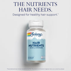 L-Cysteine and Biotin ingredients in SOLARAY Hair Nutrients