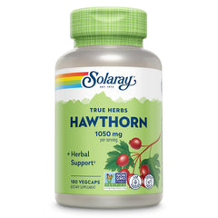 SOLARAY Hawthorn Berry Capsules bottle with 180 vegan capsules