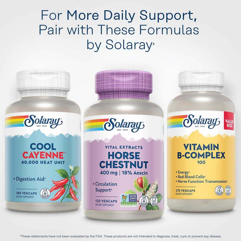 60-day guarantee seal on Solaray Horse Chestnut product