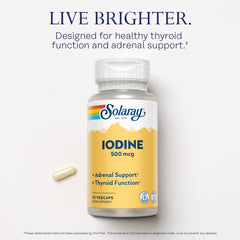 Iodine supports thyroid and adrenal health