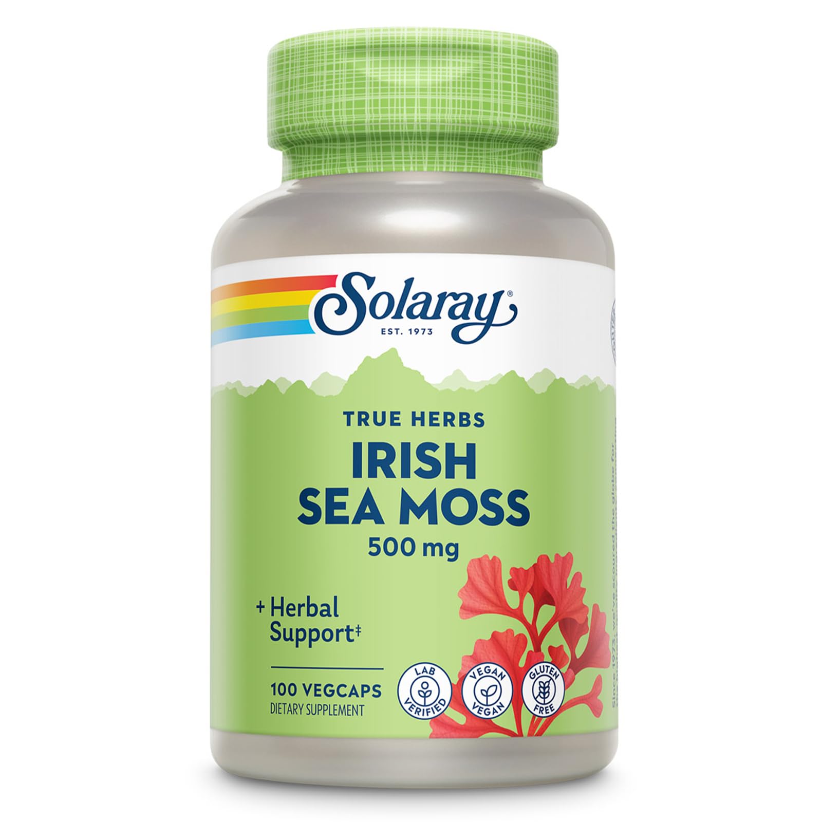SOLARAY Irish Sea Moss capsules 500 mg per VegCap – 100 servings