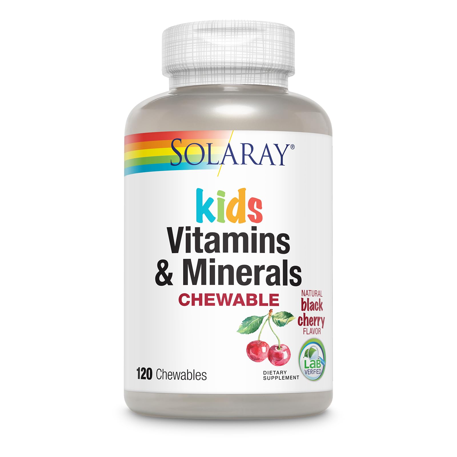 SOLARAY Kids Multivitamin and Minerals Cherry Chews bottle