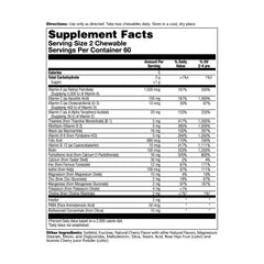 Close up of SOLARAY Kids Cherry flavored multivitamin chews