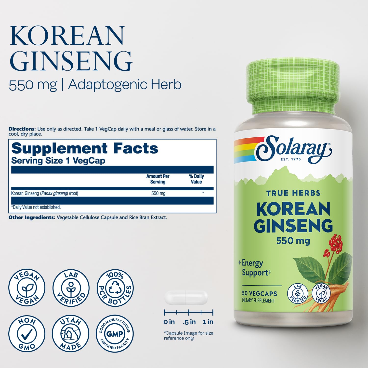 Close-up of Korean ginseng root illustration on packaging