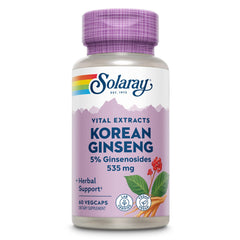 SOLARAY Korean Ginseng Root Extract bottle front with label