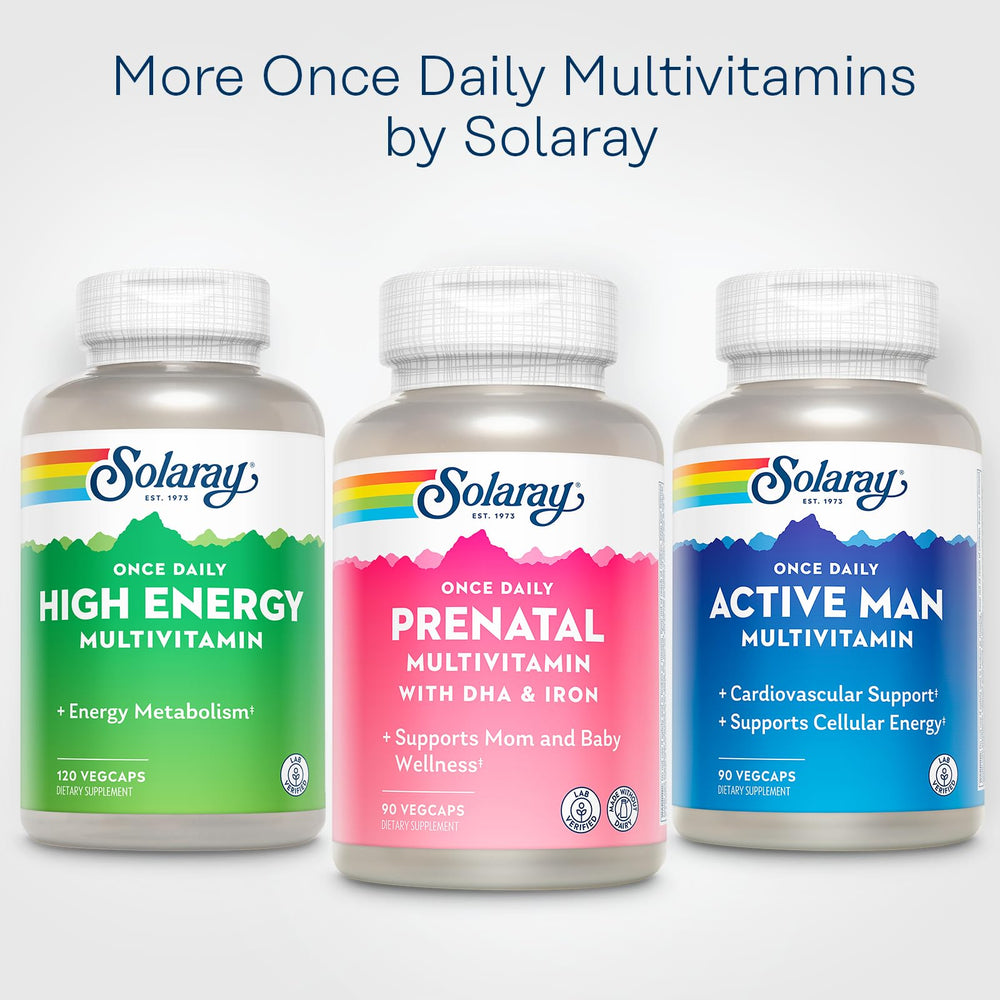 Laboratory verification and GMP facility for Solaray prenatal vitamins