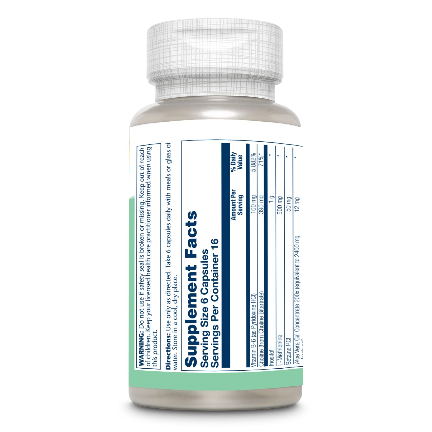 Vitamin B-6 and Aloe Vera Gel Concentrate detail