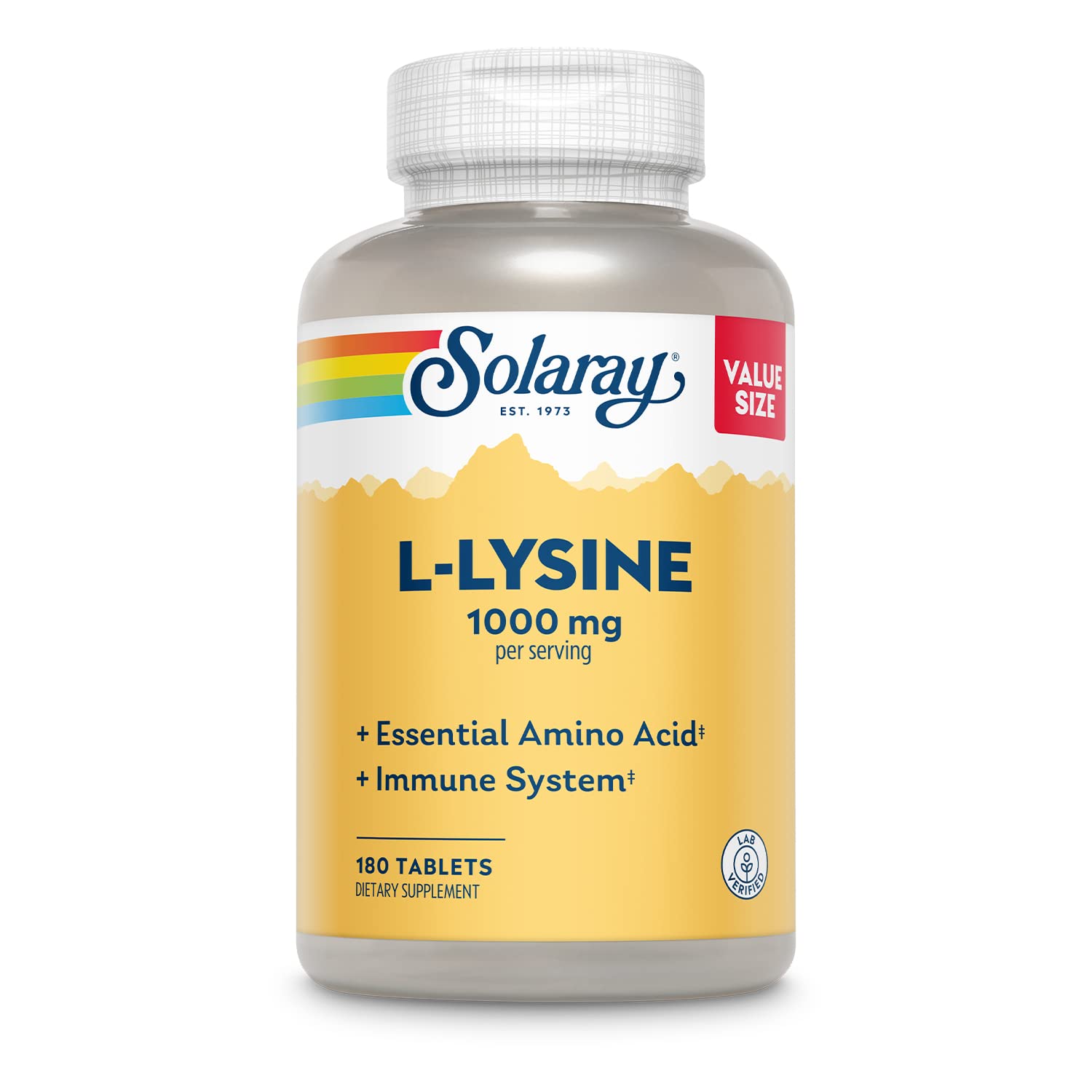 Solaray L-Lysine 1000 mg bottle front