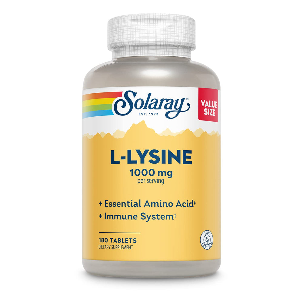Solaray L-Lysine 1000 mg bottle front