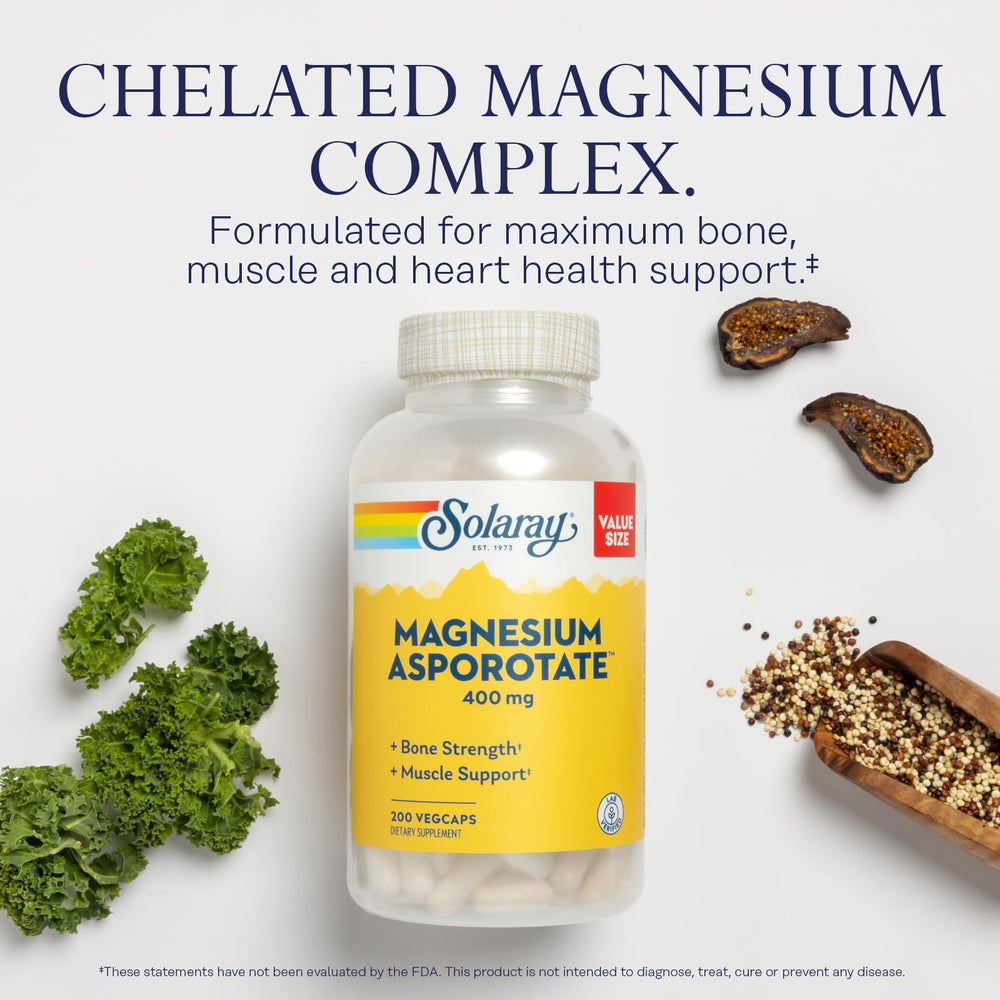 Supplement facts panel for Magnesium Asporotate 400 mg