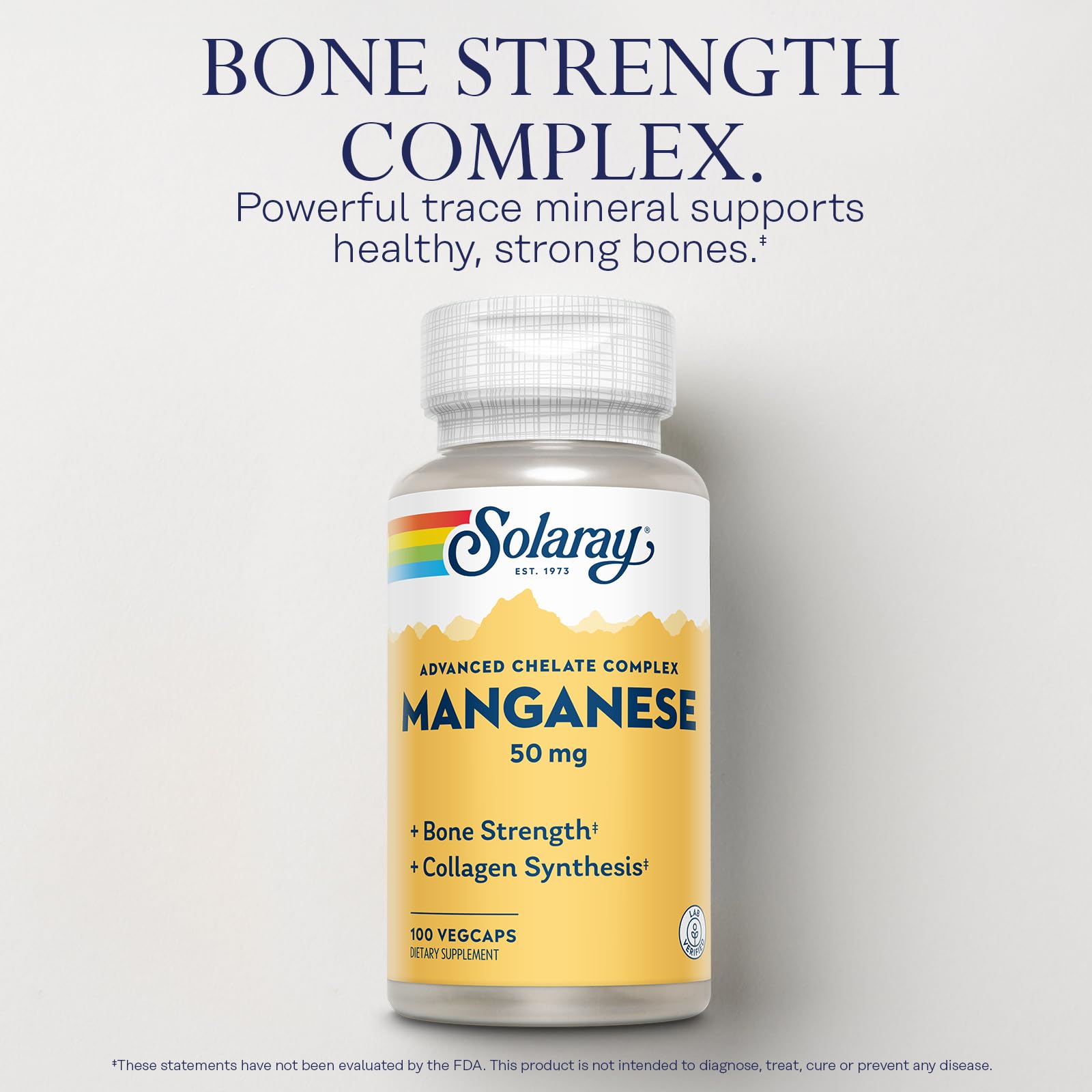 Graphic illustrating manganese supporting bone health