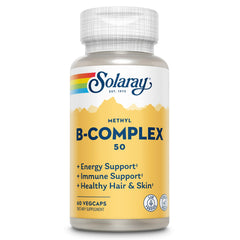 SOLARAY Methyl B Complex 50mg bottle label close-up