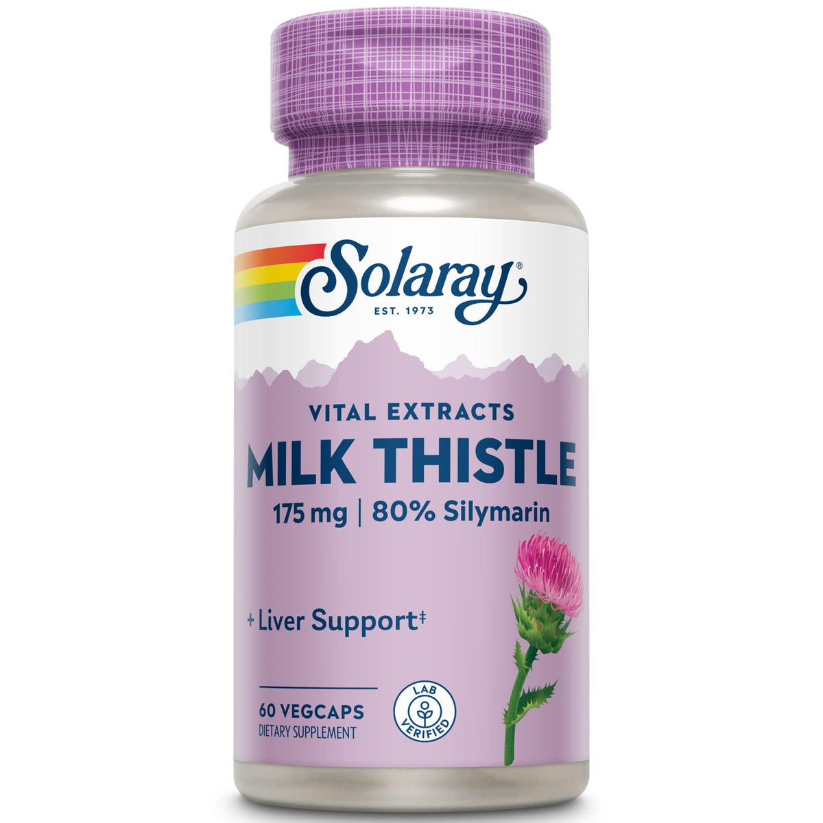 SOLARAY Milk Thistle Seed Extract bottle front label