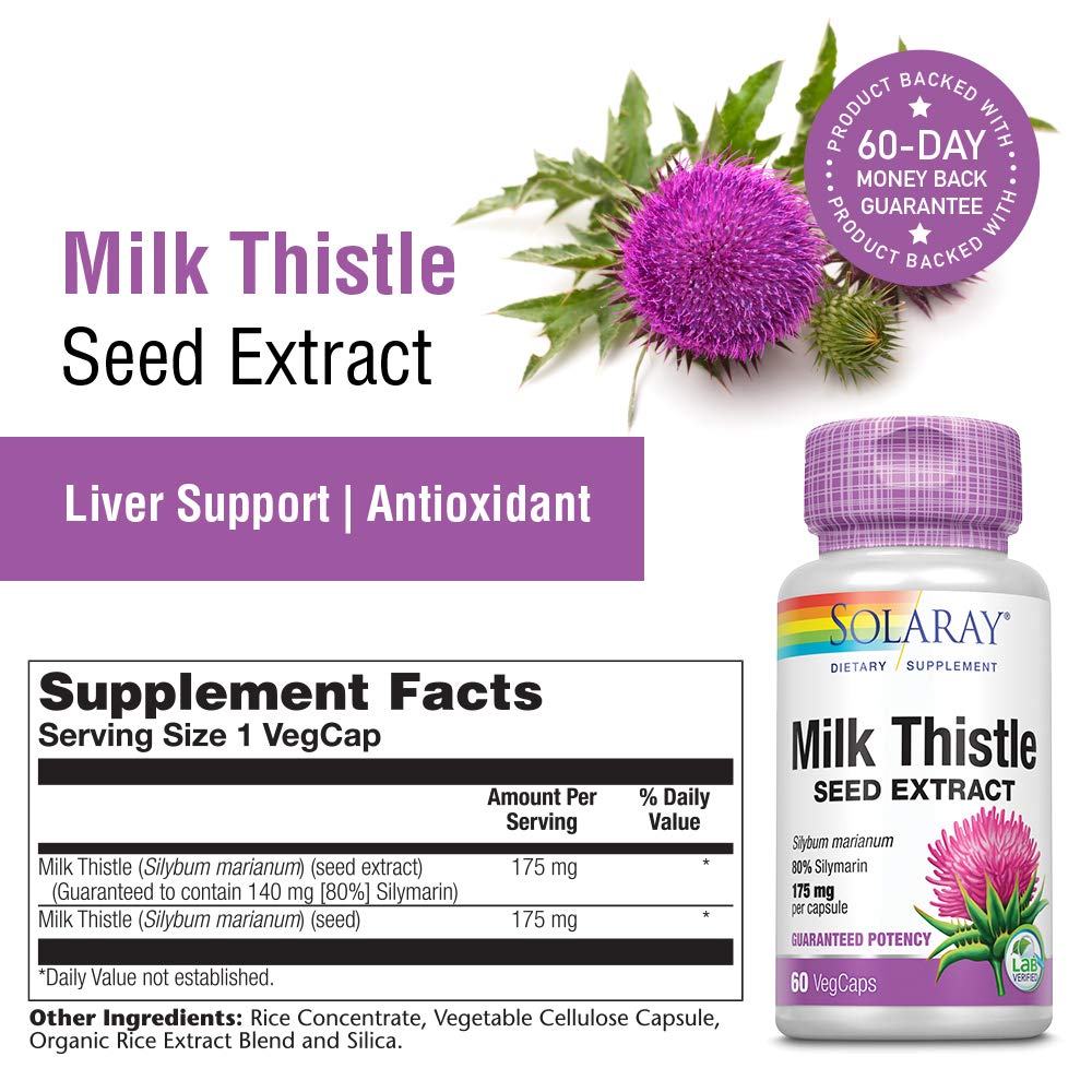 Milk Thistle seed extract capsules