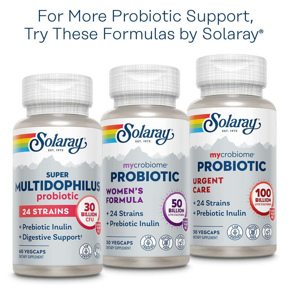Travel-friendly packaging of SOLARAY probiotic
