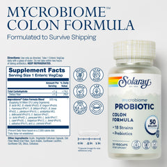Eco-friendly 100% PCR bottle packaging for Mycrobiome Probiotic Colon Formula