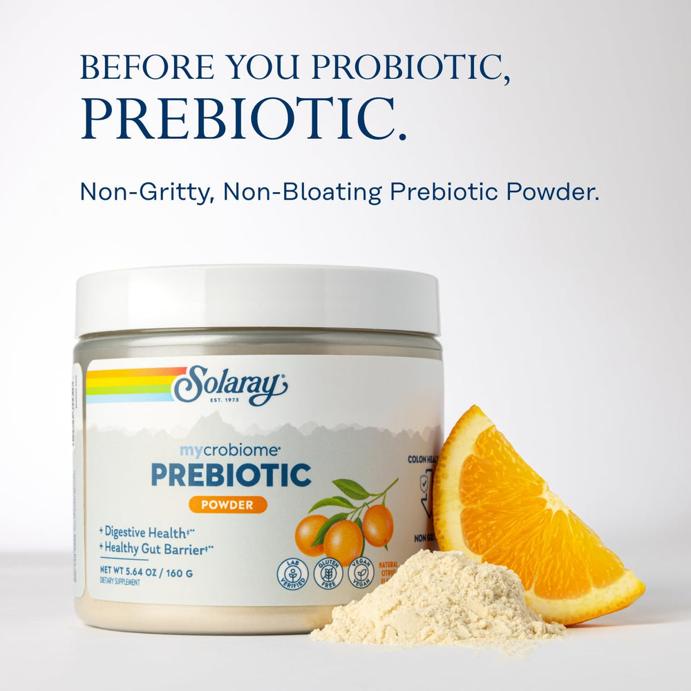 SOLARAY Mycrobiome Prebiotic Powder ingredients