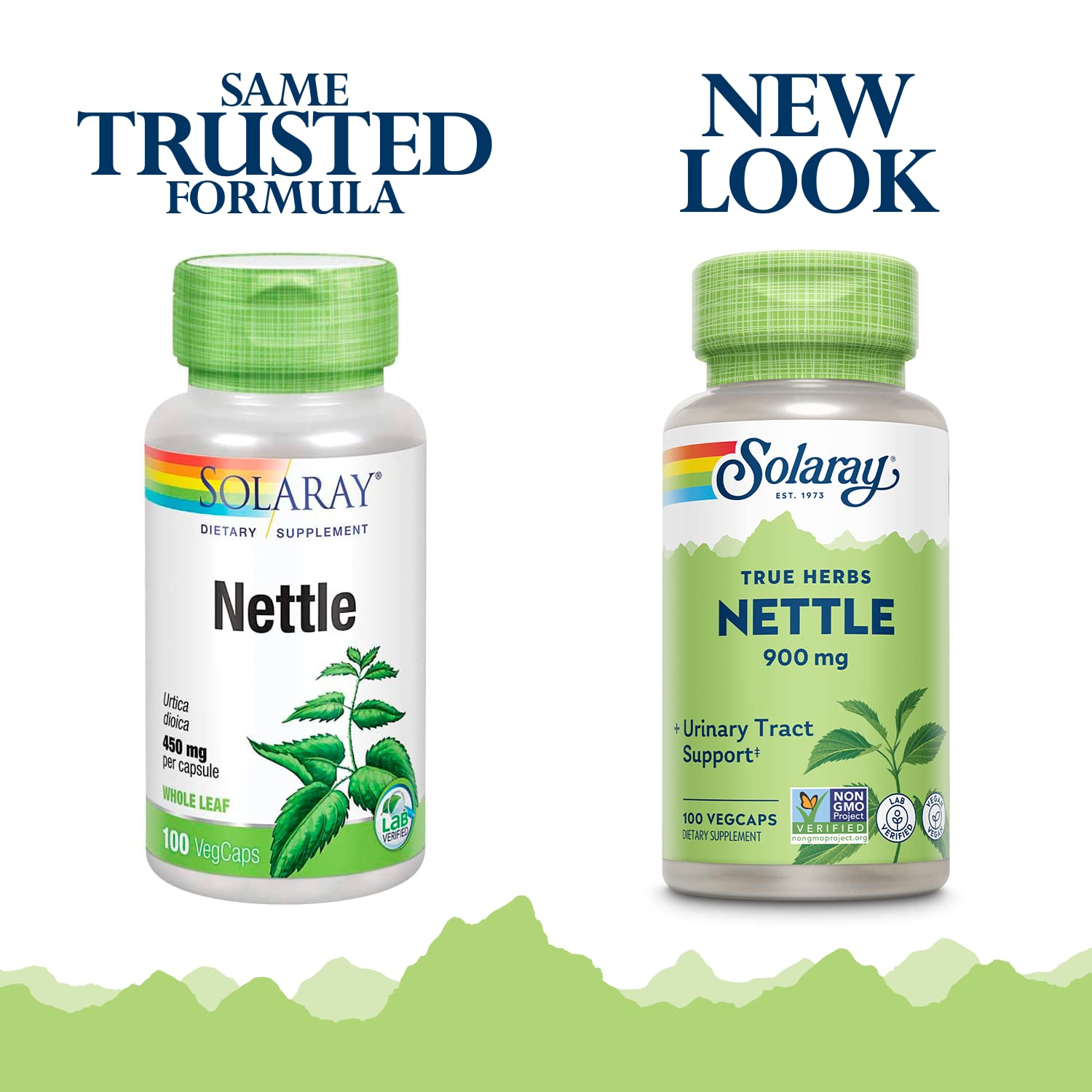 Solaray Nettle Leaf 900 mg bottle – back label