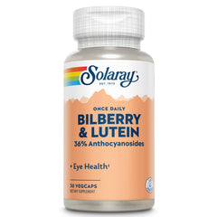 SOLARAY One Daily Bilberry & Lutein supplement bottle front