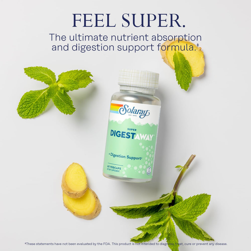 Papain, Peppermint, Ginger, Bromelain and Aloe Vera ingredients