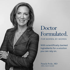 Nutrition and mineral icons showing iron and trace minerals for women's health