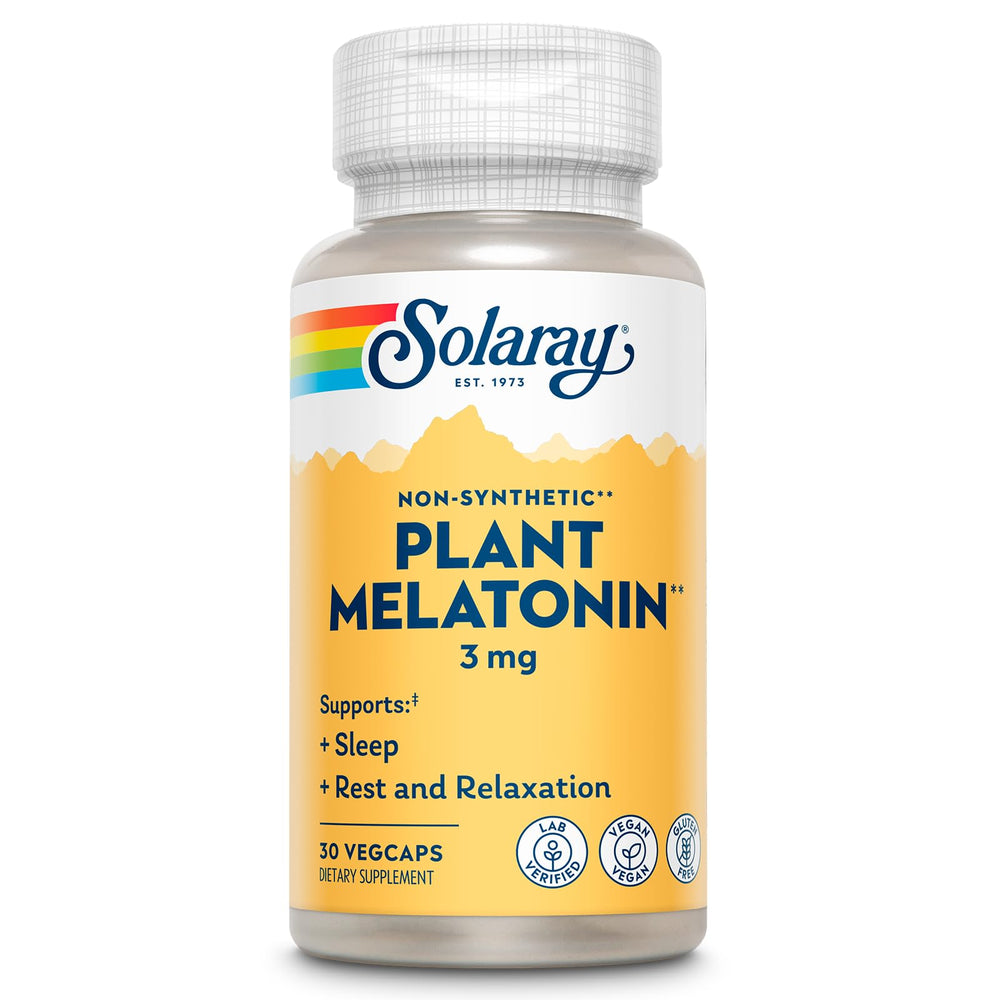 SOLARAY Plant Melatonin 3mg Somato tomato-derived sleep aid image