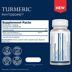 SOLARAY ProSorb Turmeric Phytosome 500 mg bottle – back label