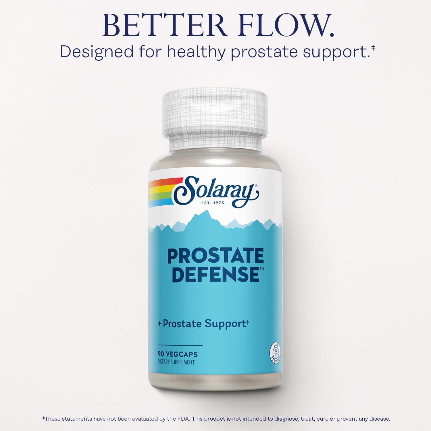 Close-up of SOLARAY Prostate Defense label and ingredients