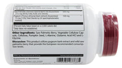 Branding and packaging image for Solaray Pygeum & Saw Palmetto