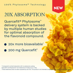 SOLARAY Quercetin Phytosome bottle label with ingredients