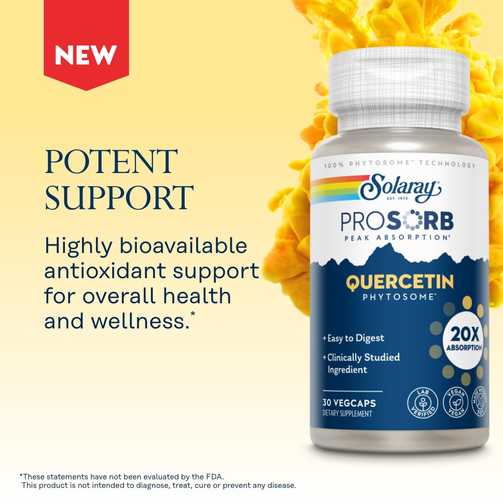 Graphic illustrating Quercetin Phytosome ProSorb delivery technology