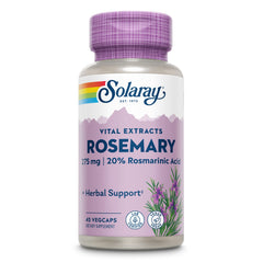 Solaray Rosemary Leaf Extract 275 mg Veg Cap bottle - front view